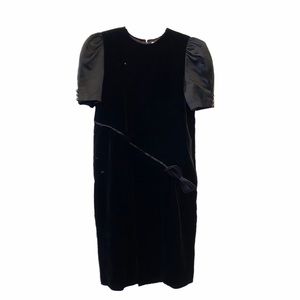 PINO LANCETTI Vintage  velvet puff sleeve dress